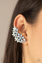 Load image into Gallery viewer, Garden Party Powerhouse - Blue ear crawler earring B041
