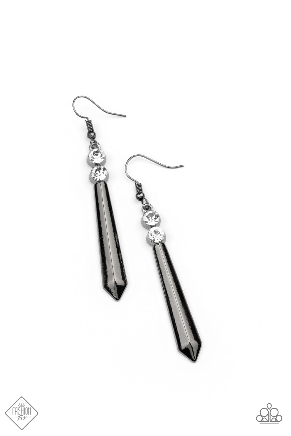 Sparkle Stream - black earring 2101