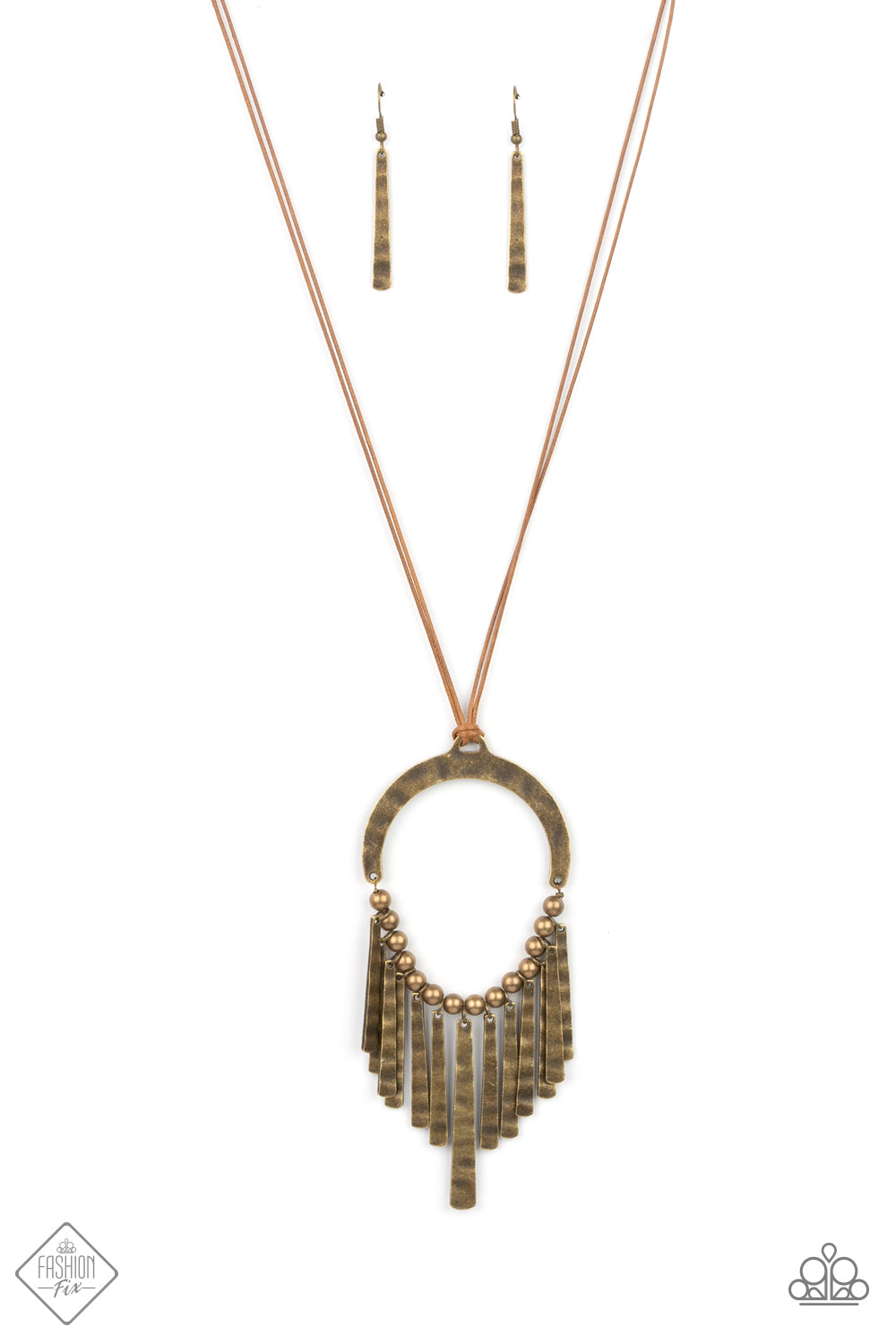 You Wouldn't FLARE! - brass necklace 2102