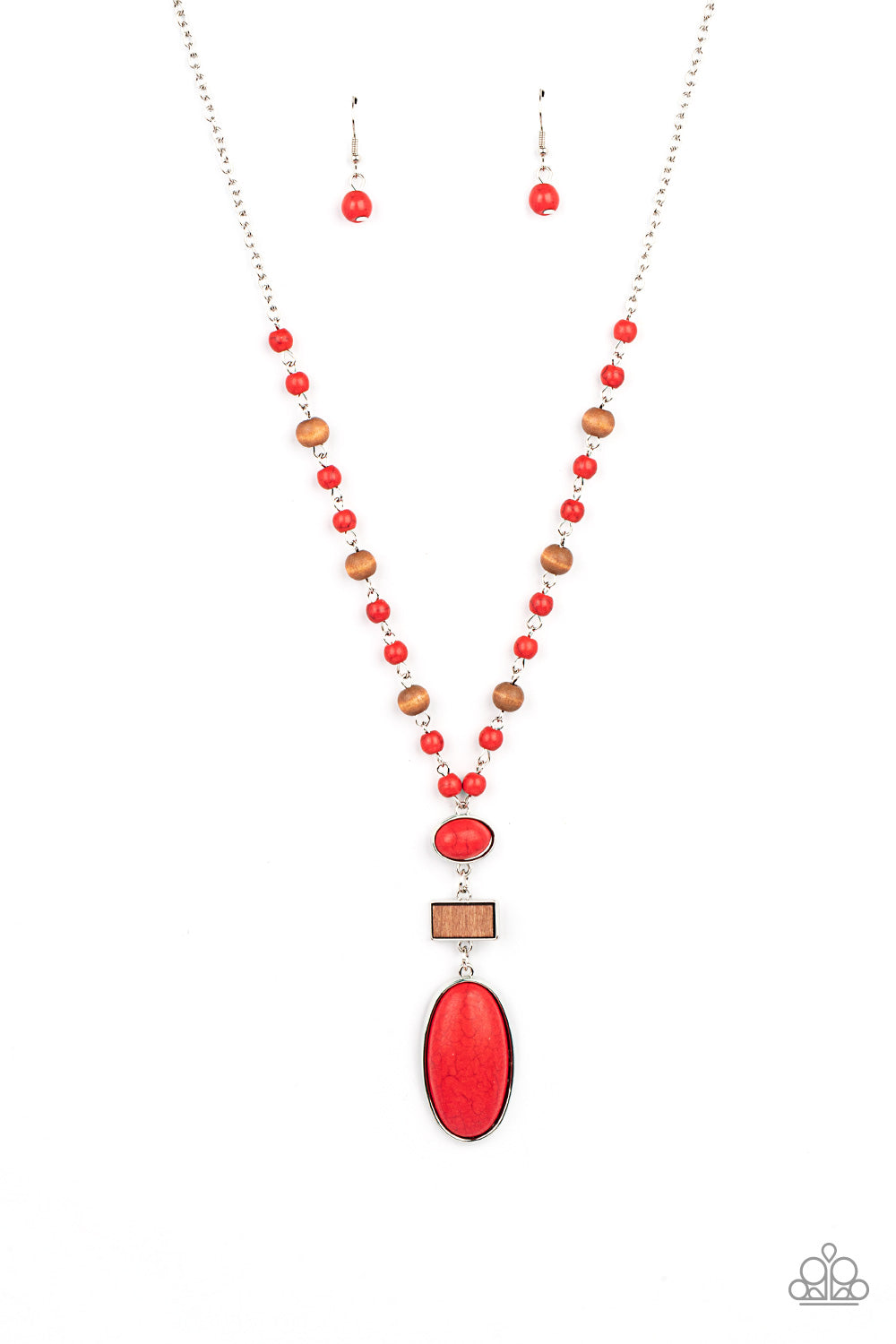Naturally Essential - Red necklace B059