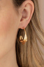 Load image into Gallery viewer, Modern Meltdown - Gold hoop earring 2179
