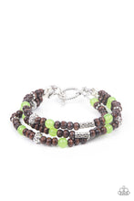 Load image into Gallery viewer, Woodsy Walkabout - Green bracelet 2172
