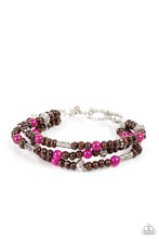 Load image into Gallery viewer, Woodsy Walkabout - Pink bracelet 2223
