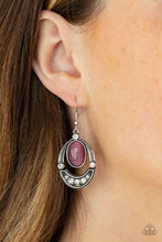 Load image into Gallery viewer, Serene Shimmer - Purple earring 2133
