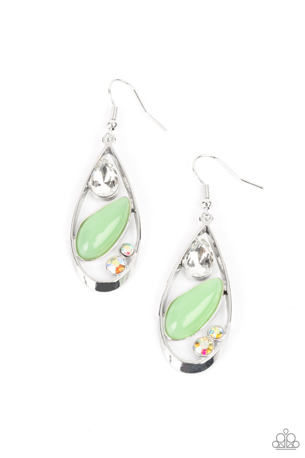 Harmonious Harbors - Green earring 2177