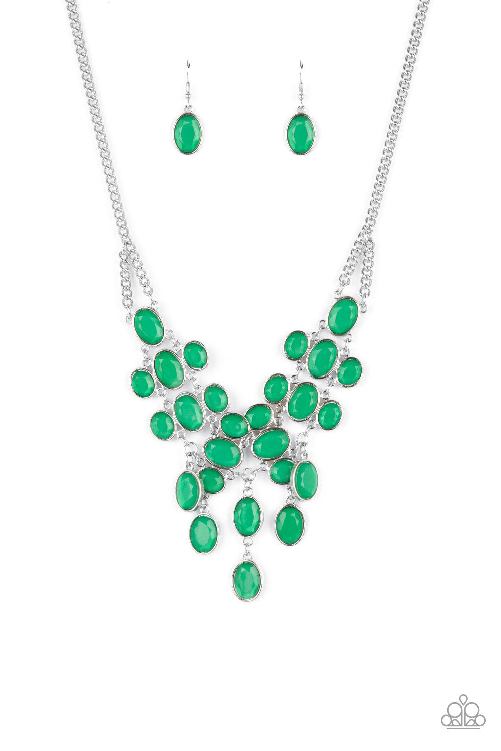 Serene Gleam - Green necklace 2229