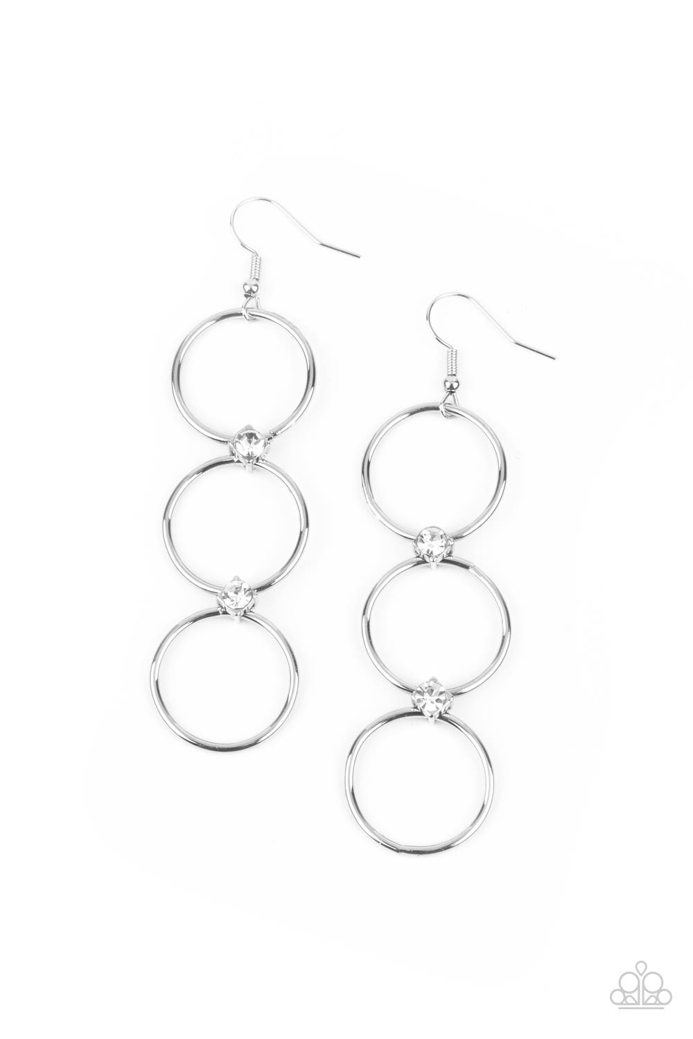 Refined Society - White earring 2182