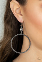 Load image into Gallery viewer, Work That Circuit - Silver hoop earring A039
