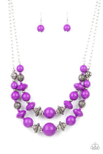 Load image into Gallery viewer, Upscale Chic - Purple necklace 730
