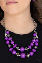 Load image into Gallery viewer, Upscale Chic - Purple necklace 730
