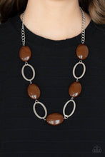 Load image into Gallery viewer, Beachside Boardwalk - paparazzi Brown necklace 512

