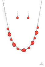 Load image into Gallery viewer, Heavenly Teardrops - Red necklace 905
