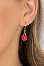 Load image into Gallery viewer, Heavenly Teardrops - Red necklace 905
