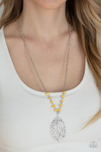 Load image into Gallery viewer, Roaming The Riverwalk - Yellow necklace A050
