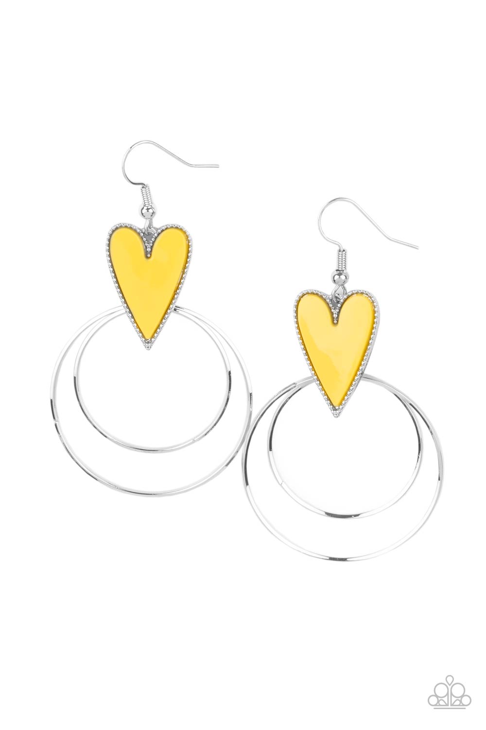 Happily Ever Hearts - Yellow earring 2109