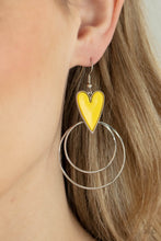Load image into Gallery viewer, Happily Ever Hearts - Yellow earring 2109
