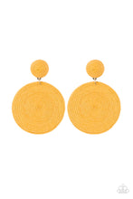 Load image into Gallery viewer, Circulate The Room - Yellow earring 1561
