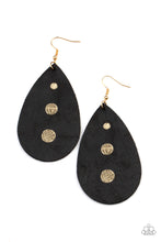Load image into Gallery viewer, Rustic Torrent - Black earring 698
