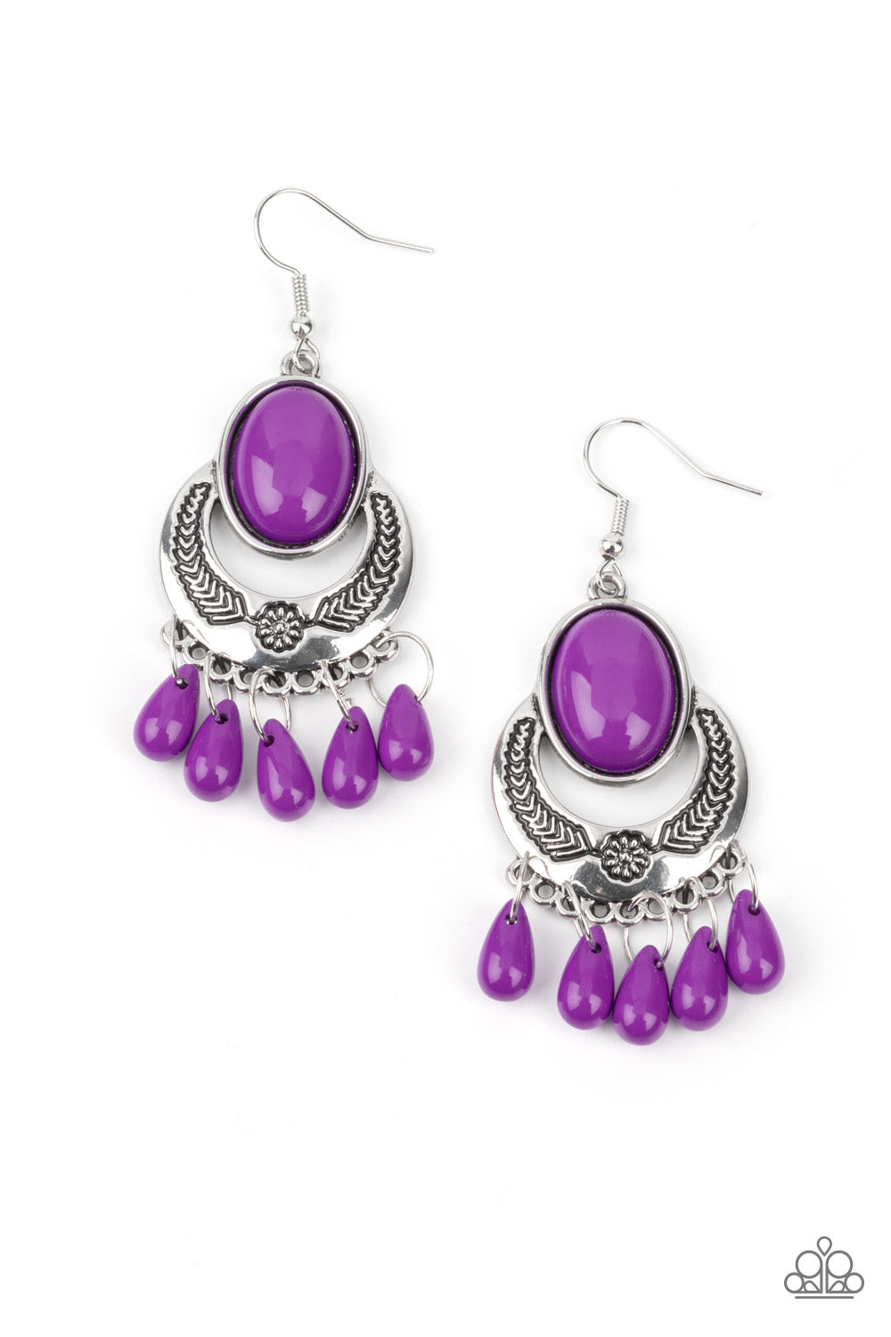 Prairie Flirt - Purple earring 698