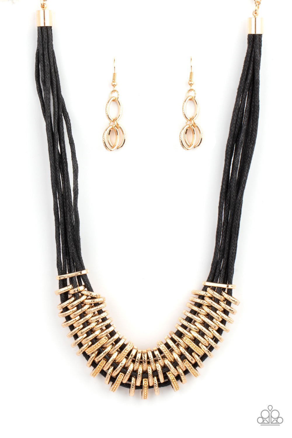 Lock, Stock, and SPARKLE - Gold necklace 2192