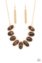 Load image into Gallery viewer, Elliptical Episode - Brown necklace 850

