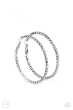 Load image into Gallery viewer, Subtly Sassy - Silver clip-on hoop earring D020
