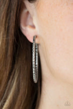 Load image into Gallery viewer, Subtly Sassy - Silver clip-on hoop earring D020
