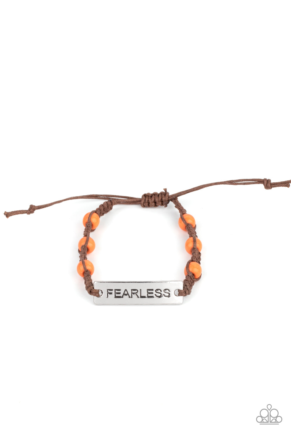 Conversation Piece - Orange bracelet C002