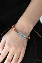 Load image into Gallery viewer, Conversation Piece - Orange bracelet C002
