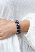 Load image into Gallery viewer, Studded Smolder - Purple bracelet B007
