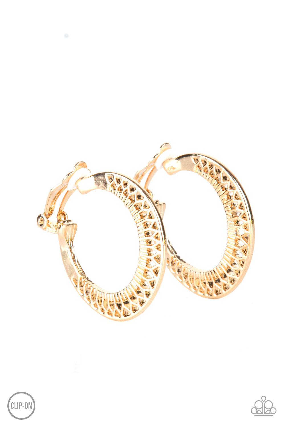 Moon Child Charisma - Gold clip-on earring A052