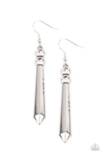 Load image into Gallery viewer, Sparkle Stream - White earring 2184
