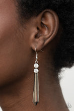 Load image into Gallery viewer, Sparkle Stream - White earring 2184
