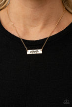 Load image into Gallery viewer, Blessed Mama - Gold necklace D054
