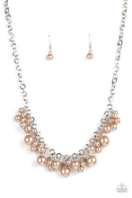 Load image into Gallery viewer, Positively PEARL-escent - Brown necklace 2144
