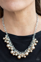 Load image into Gallery viewer, Positively PEARL-escent - Brown necklace 2144
