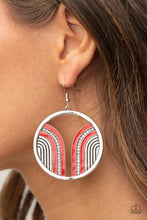 Load image into Gallery viewer, Delightfully Deco - Red earring 2152
