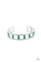 Load image into Gallery viewer, Industrial Icing - Green cuff bracelet 751
