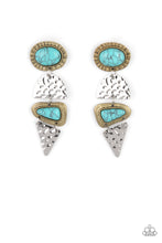 Load image into Gallery viewer, Earthy Extravagance - Multi post earring B117
