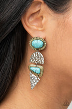 Load image into Gallery viewer, Earthy Extravagance - Multi post earring B117
