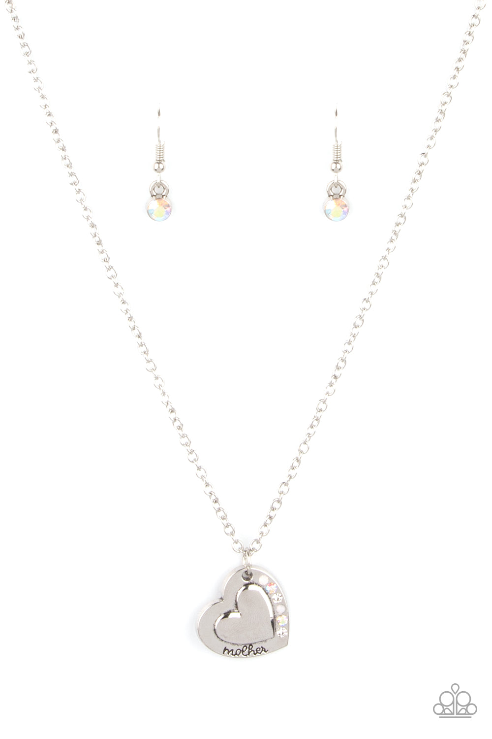 Happily Heartwarming - White necklace D004