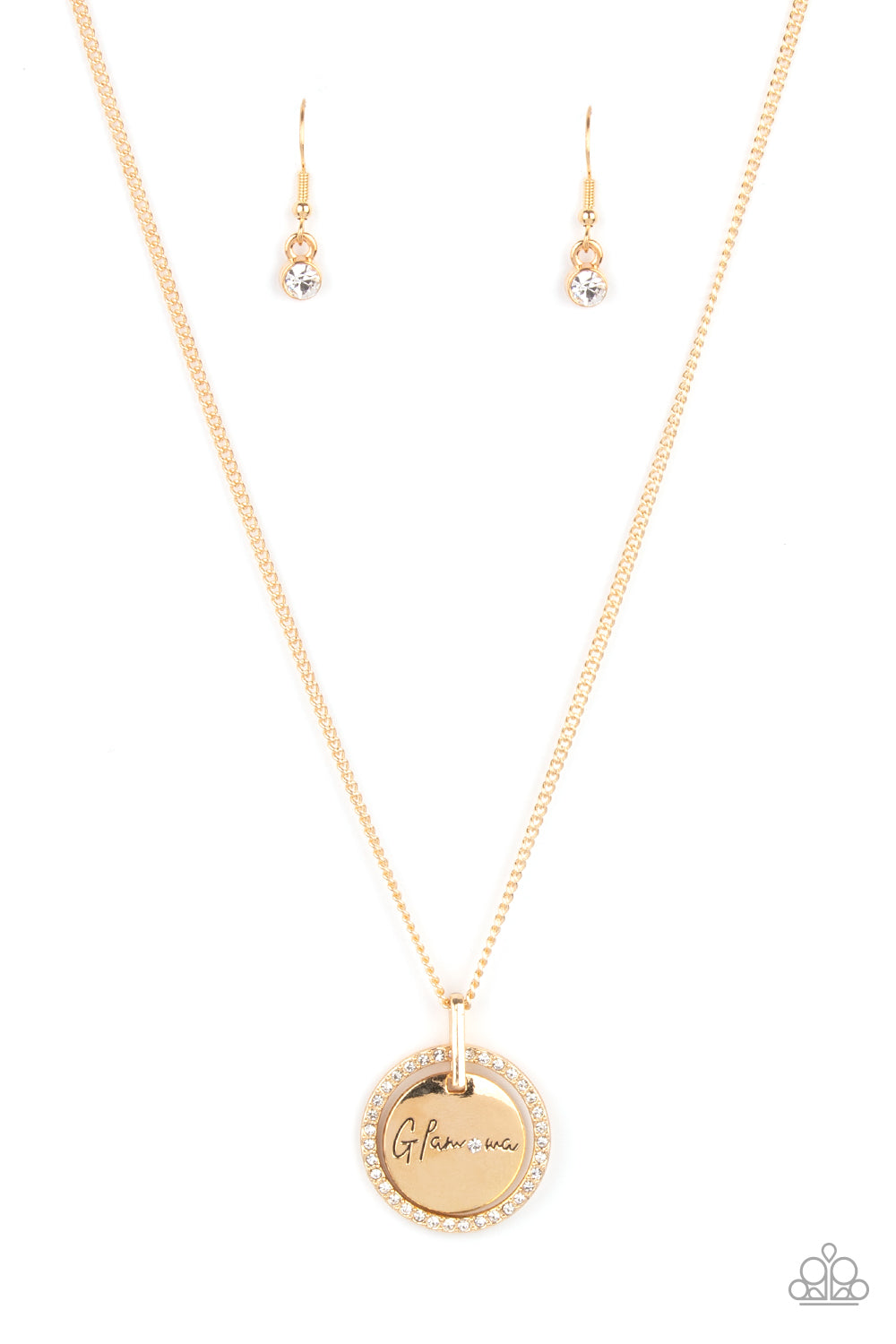 Glam-ma Glamorous - Gold necklace D067