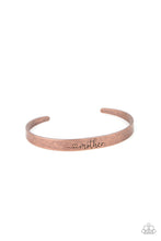 Load image into Gallery viewer, Sweetly Named - Copper cuff bracelet C022Z
