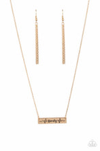 Load image into Gallery viewer, Living The Mom Life - Gold necklace B110
