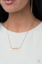 Load image into Gallery viewer, Living The Mom Life - Gold necklace B110
