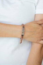 Load image into Gallery viewer, Mom Squad - Copper bracelet B035
