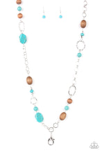 Load image into Gallery viewer, Prairie Reserve - paparazzi Blue lanyard necklace (B032)
