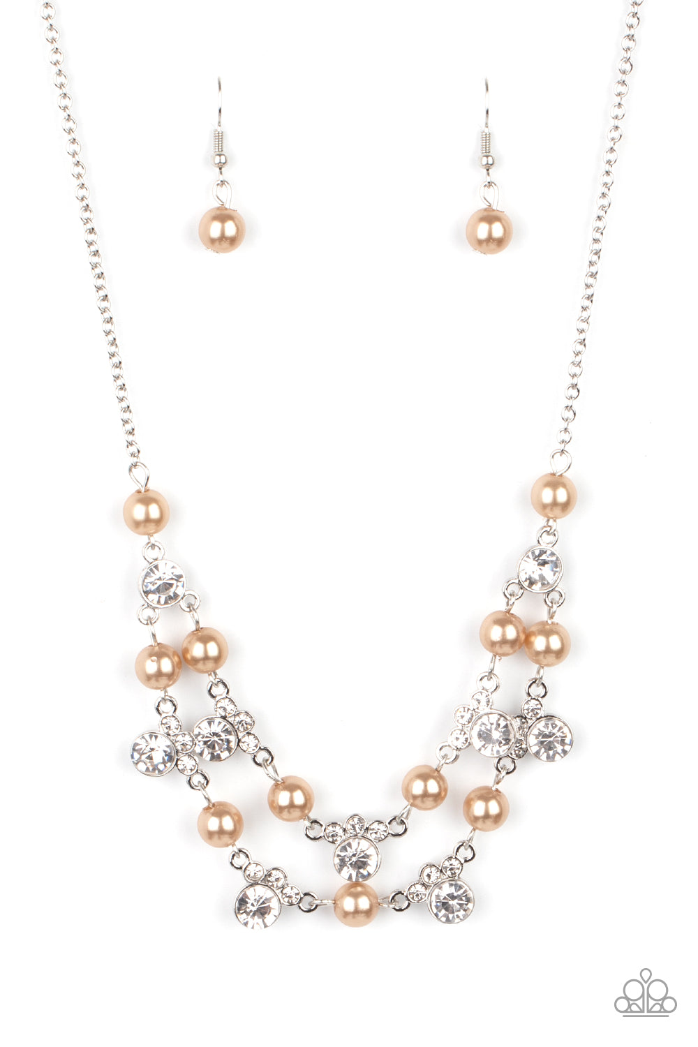 Royal Announcement - Brown necklace 2155