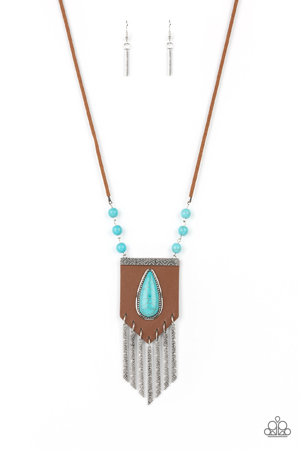 Enchantingly Tribal - Blue necklace B052