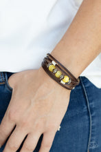 Load image into Gallery viewer, Homespun Radiance - Yellow Urban bracelet F026
